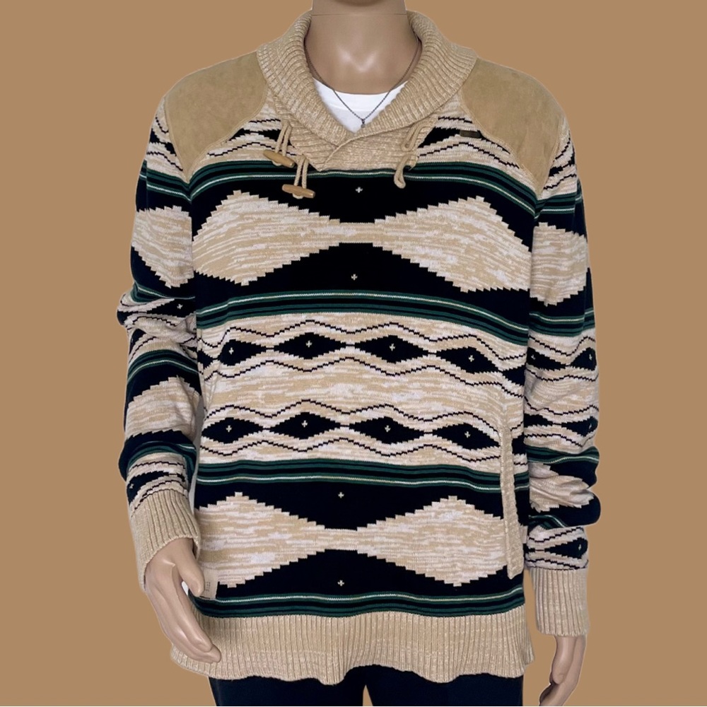 🌍 90’s Rocawear Shawl Sweater